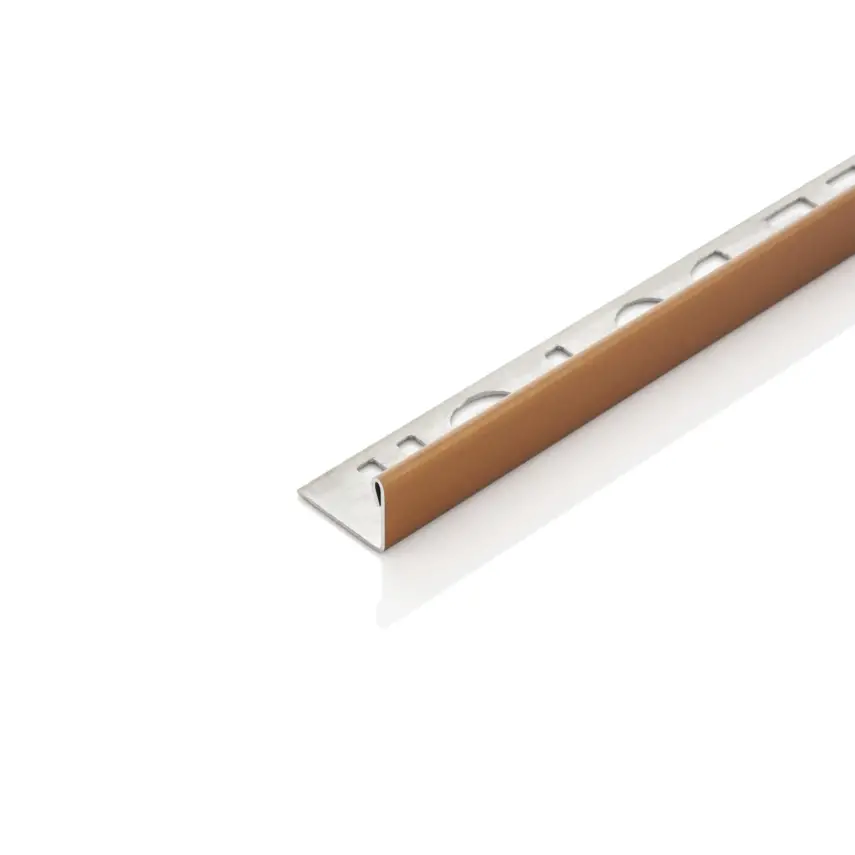 DutchLine - RVS Tegelprofiel - 11x2700mm - Geborsteld Brons Koper - 1