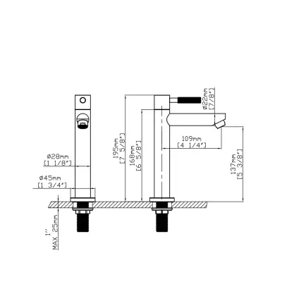 DutchLine - S-Grip Fonteinkraan Koud - Mat zwart - 2