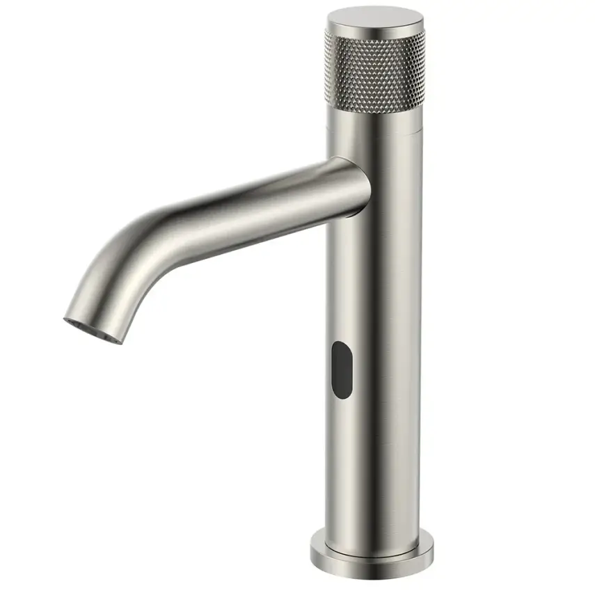 DutchLine - Sensorkraan Koudwater - Met Batterij of Stekker - Geborsteld staal - 1