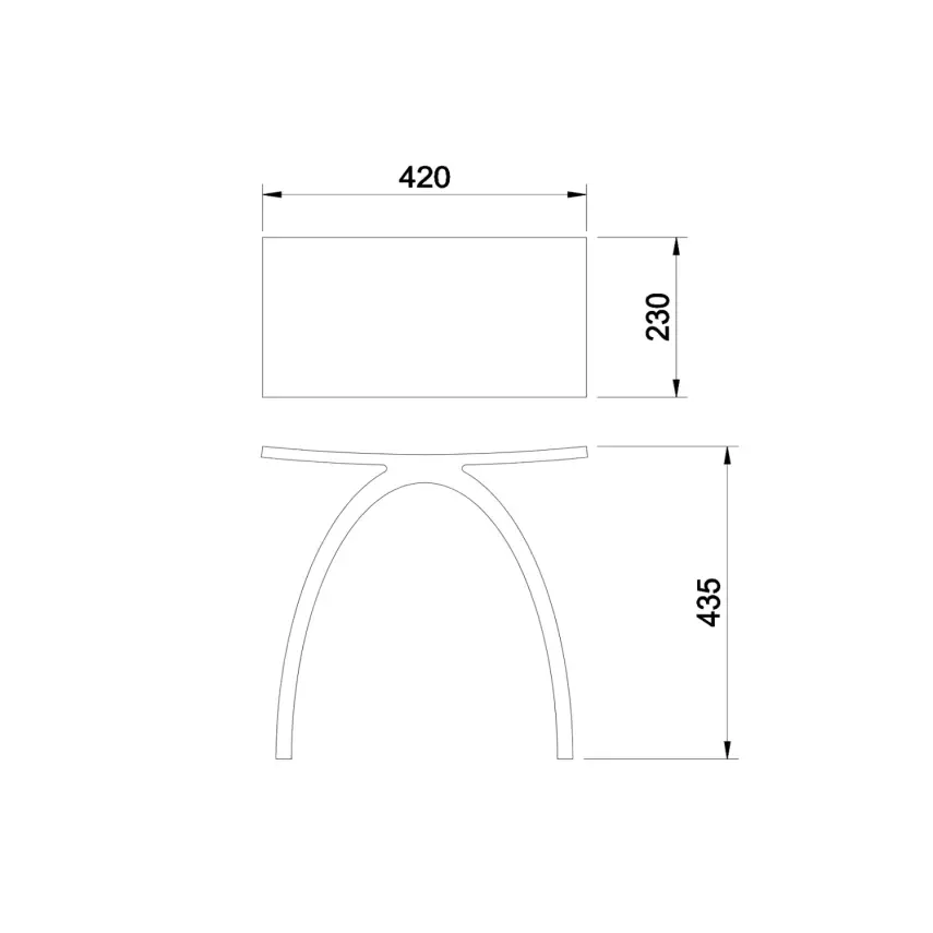 DutchLine - Solid.Surface Badkamer Kruk - Mat Wit - 2