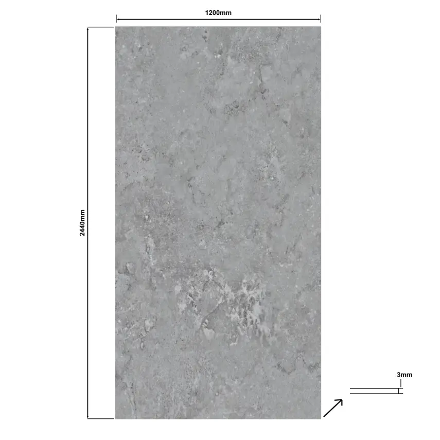 DutchLine - SPC Wandpaneel - Archio Light Grey Mat - 2