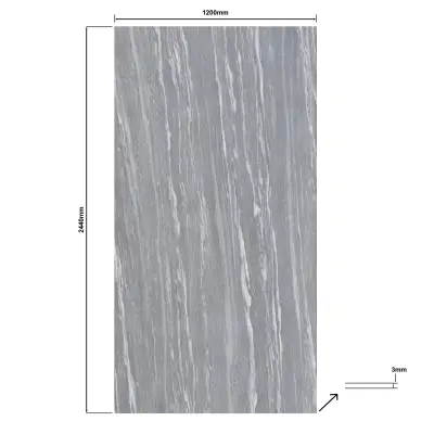 DutchLine - SPC Wandpaneel - Arena Grijs Glans - 2