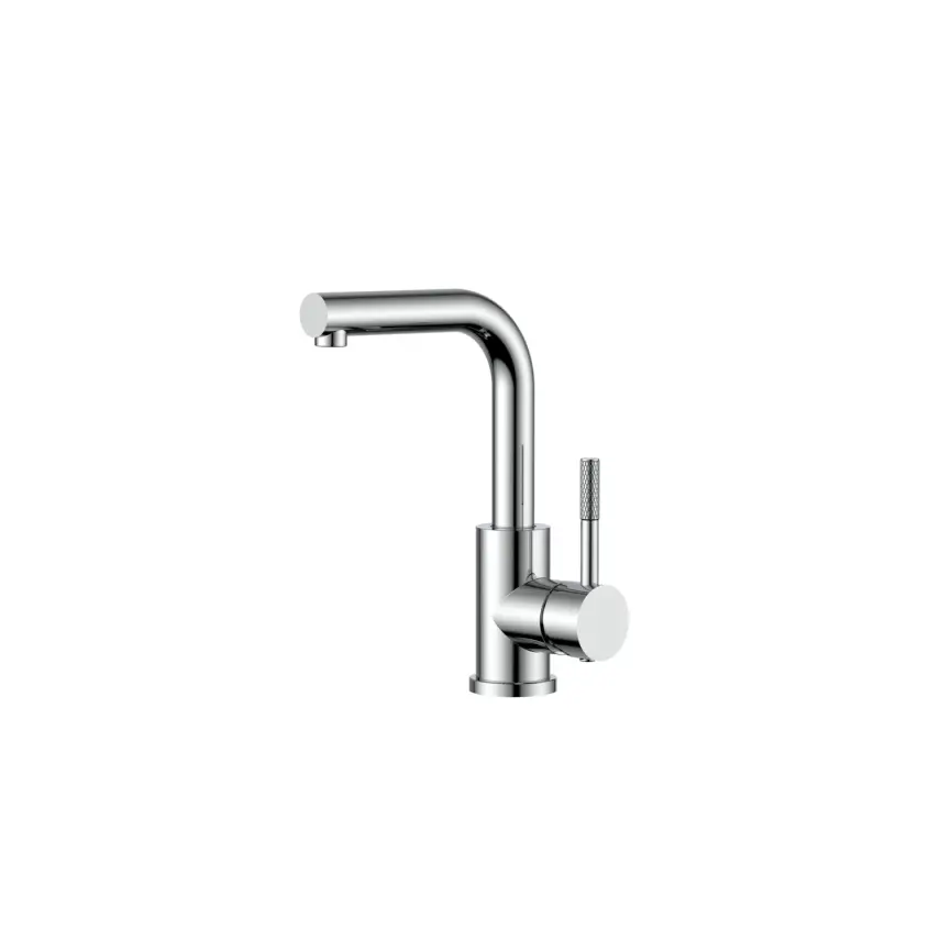 DutchLine - Square S-Grip Wastafelmengkraan - Chroom - 1