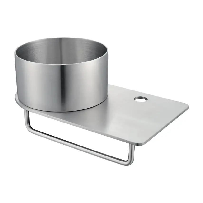 DutchLine - Toiletplanchet met waskom - 360x210x165 - Met Kraangat - RVS - 1