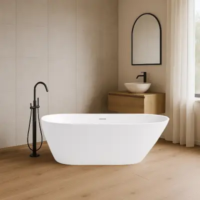 Dutchline - Ventre - Vrijstaand Ligbad - Glans Wit - 1700x800x580 - 5