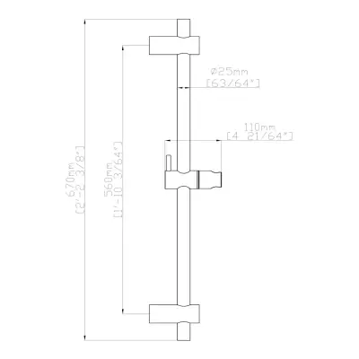 DutchLine - Verstelbare Glijstangset - 2