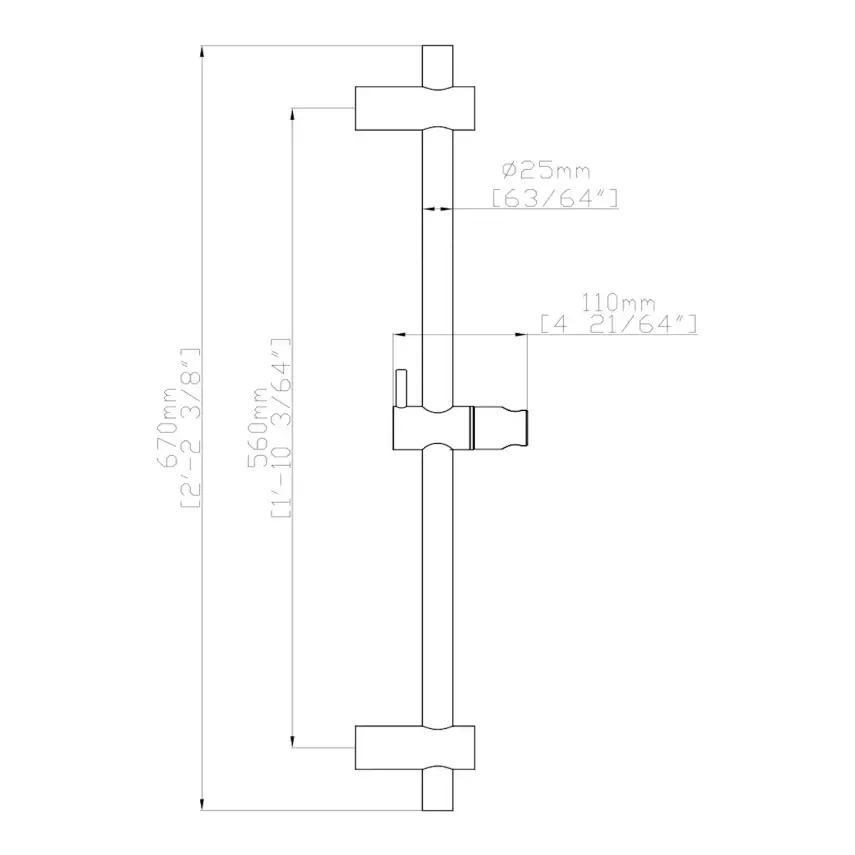 DutchLine - Verstelbare Glijstangset - 2