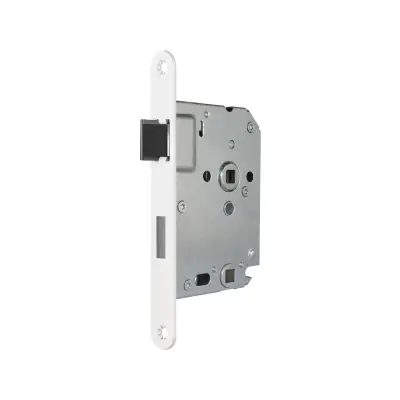 DutchLine - Vrij/Bezet Slot met Sluitplaat - Mat wit - 1