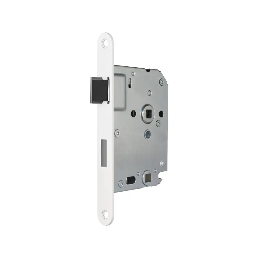 DutchLine - Vrij/Bezet Slot met Sluitplaat - Mat wit - 1