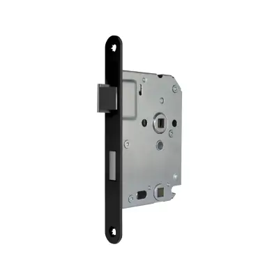 DutchLine - Vrij/Bezet Slot met Sluitplaat - Mat zwart - 1