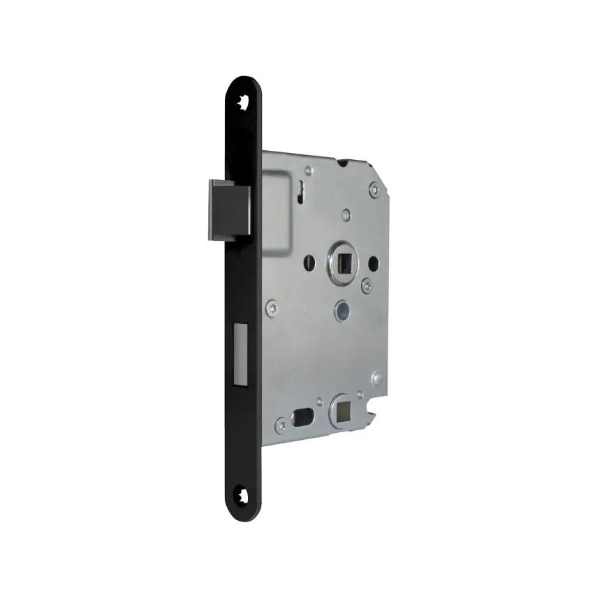 DutchLine - Vrij/Bezet Slot met Sluitplaat - Mat zwart - 1