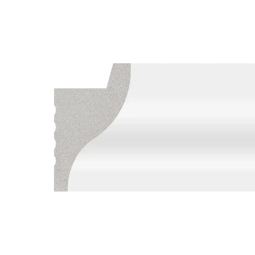 DutchLine - Wand Sierlijst Voor Ledstrip - Wit - 50x32.5x40x2250mm - 1