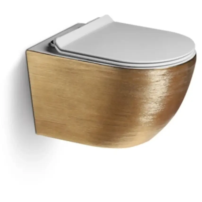 DutchLine - Wandcloset - Geborsteld Goud - Luccio Rimless - 1