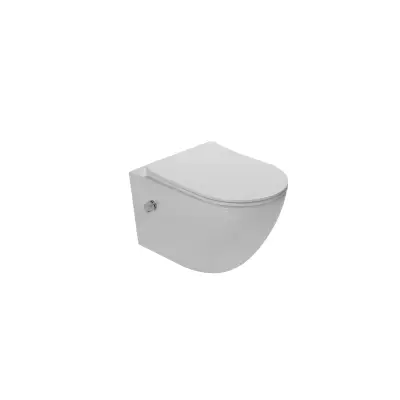 DutchLine - Wandcloset - Glans Wit - Luccio Rimless - Met bidet-functie - 1