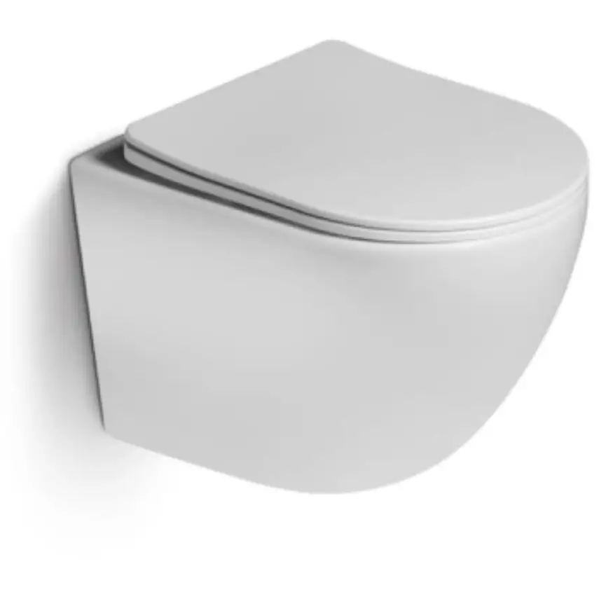 DutchLine - Wandcloset - Glans Wit - Luccio Rimless Ondiep - 1