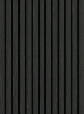 DutchLine - Wandpaneel Akoestisch met echt houtfineer - Diamant Zwart - 600*2600mm - 1