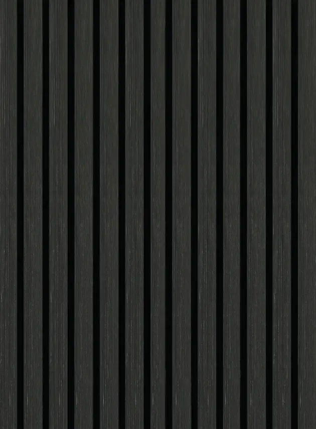 DutchLine - Wandpaneel Akoestisch met echt houtfineer - Diamant Zwart - 600*2600mm - 1