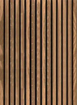 DutchLine - Wandpaneel Akoestisch met echt houtfineer - Notenhout - 600*2600mm - 1