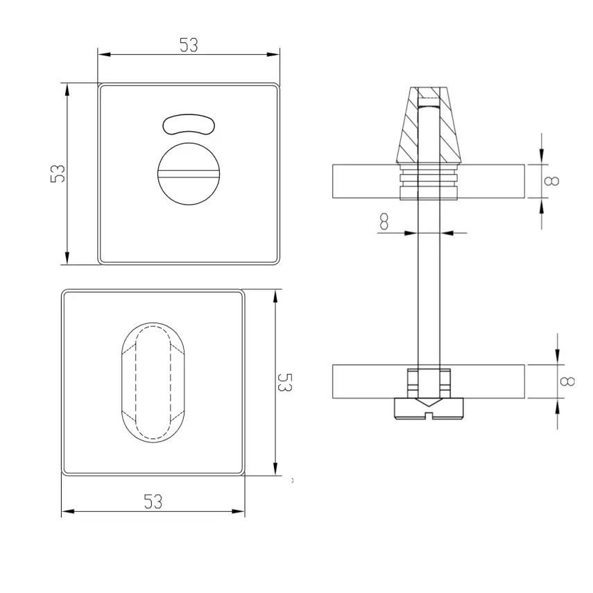 DutchLine - WC Sluiting Rond - Chroom - 2