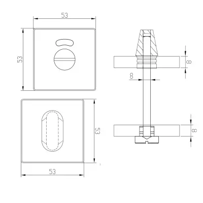 DutchLine - WC Sluiting Rond - Mat zwart - 2