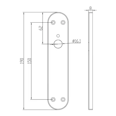DutchLine - Winston Lange Schild - RVS - 2