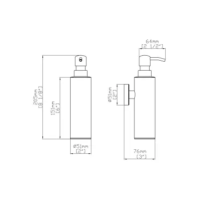 DutchLine - Zeepdispenser - Geborsteld koper - 2