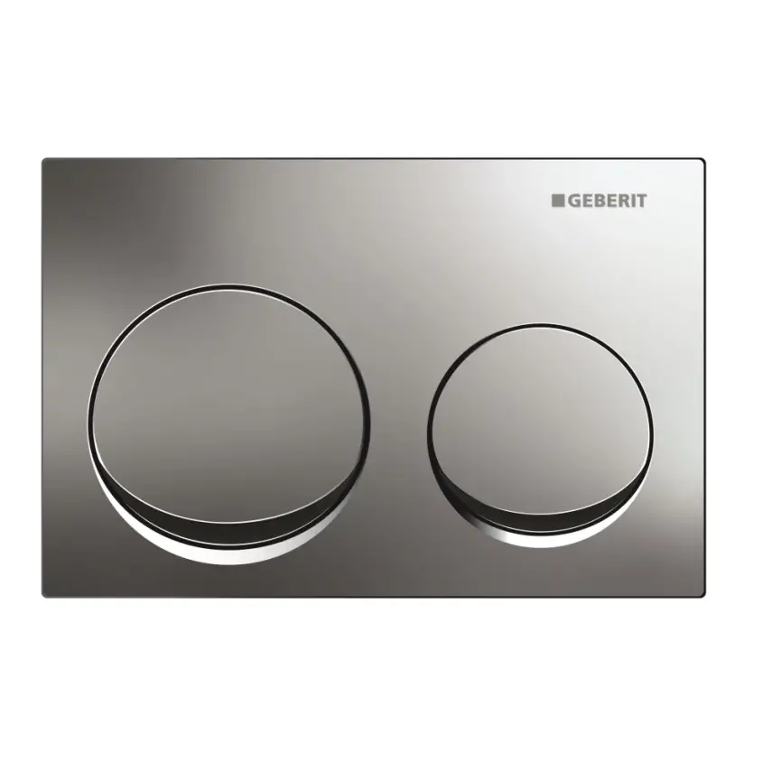 Geberit Alpha 25 Bedieningsplaat - 2-Toets Spoeling - Ronde Knoppen - Mat Chroom - 1