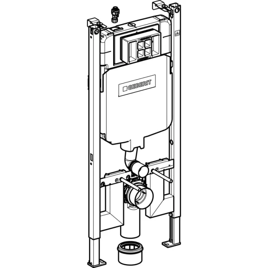 Geberit Alpha Inbouwreservoir 8 cm Duofix - 4