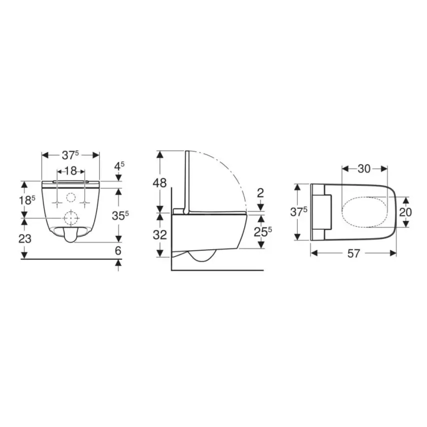 Geberit AquaClean Sela Square Comfort Douche WC Chroom - 2