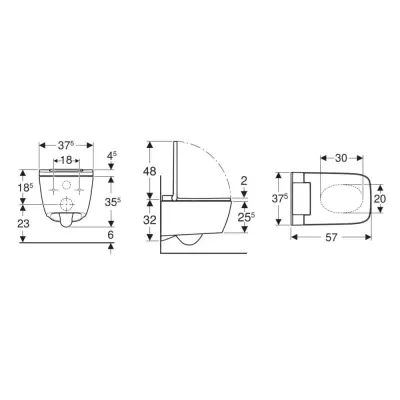 Geberit AquaClean Sela Square Comfort Douche WC Wit - 2