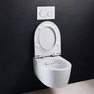Geberit iCon Rimfree Wandclosetset - Rimfree - Met Bidet - Wit - 4