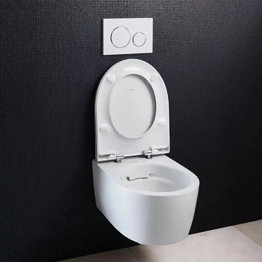 Geberit iCon Rimfree Wandclosetset - Rimfree - Met Bidet - Wit - 4
