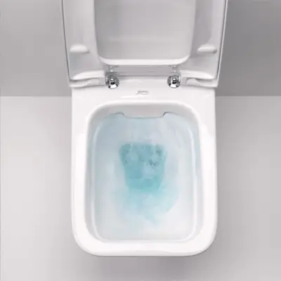 Geberit iCon Square Rimfree Wandclosetset - Rimfree - Met Bidet - Wit - 4