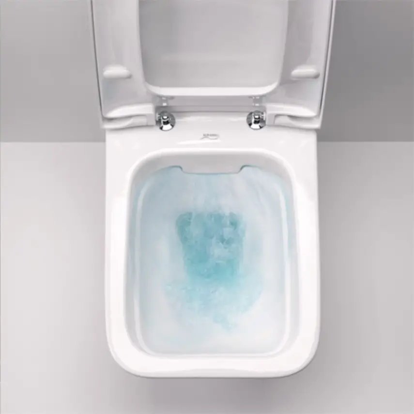 Geberit iCon Square Rimfree Wandclosetset - Rimfree - Met Bidet - Wit - 4