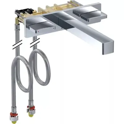 Geberit ONE Inbouw Wastafelkraan Hoekig Ontwerp Chroom - 1