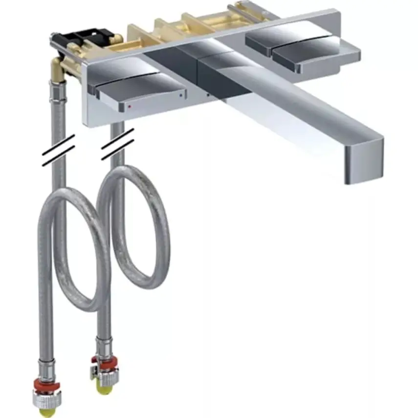 Geberit ONE Inbouw Wastafelkraan Hoekig Ontwerp Chroom - 1