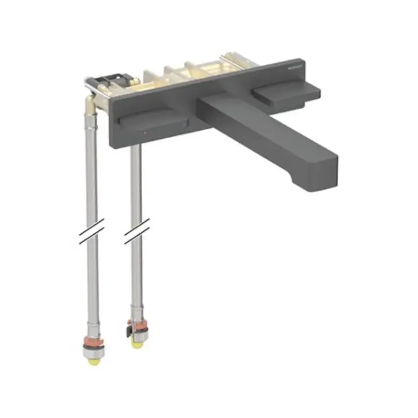 Geberit ONE Inbouw Wastafelkraan Hoekig Ontwerp Mat Zwart - 1