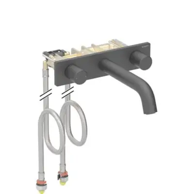Geberit ONE Inbouw Wastafelkraan Rond Ontwerp Mat Zwart - 1