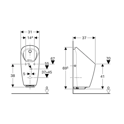 Geberit Preda Met Geïntegreerde Besturing & Netvoeding Wit - 2