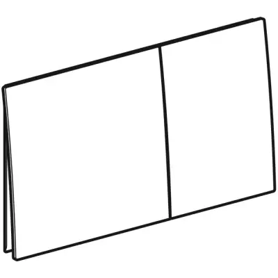 Geberit Sigma 70 Bedieningsplaat - 2-Toets Spoeling - Rechthoekige Knoppen - Antraciet Glas - 4