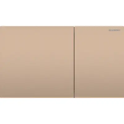 Geberit Sigma 70 Bedieningsplaat - 2-Toets Spoeling - Rechthoekige Knoppen - Brons - 1
