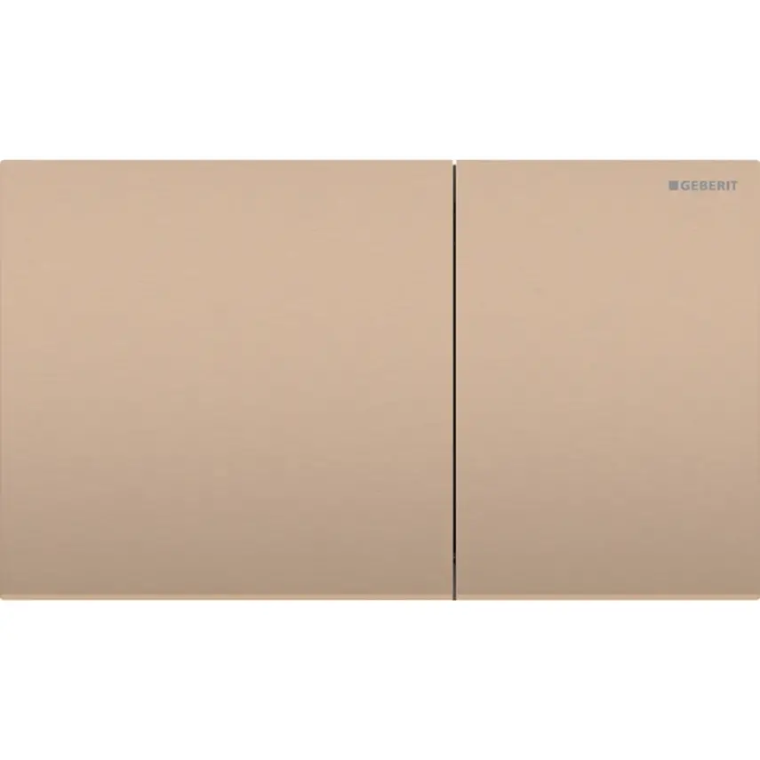 Geberit Sigma 70 Bedieningsplaat - 2-Toets Spoeling - Rechthoekige Knoppen - Brons - 1