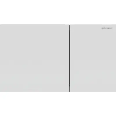 Geberit Sigma 70 Bedieningsplaat - 2-Toets Spoeling - Rechthoekige Knoppen - Mat Wit - 1