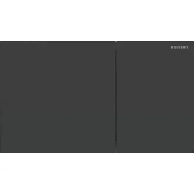 Geberit Sigma 70 Bedieningsplaat - 2-Toets Spoeling - Rechthoekige Knoppen - Mat Zwart - 1