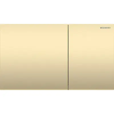 Geberit Sigma 70 Bedieningsplaat - 2-Toets Spoeling - Rechthoekige Knoppen - Messing - 1