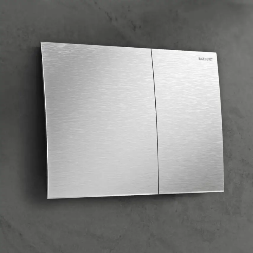 Geberit Sigma 70 Bedieningsplaat - 2-Toets Spoeling - Rechthoekige Knoppen - RVS - 3