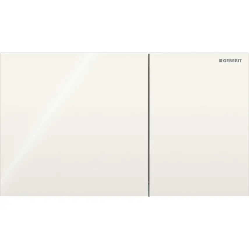 Geberit Sigma 70 Bedieningsplaat - 2-Toets Spoeling - Rechthoekige Knoppen - Zandgrijs - 1