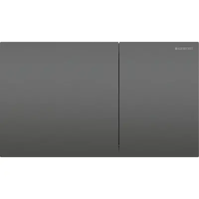 Geberit Sigma 70 Bedieningsplaat - 2-Toets Spoeling - Rechthoekige Knoppen - Zwart Chroom - 1