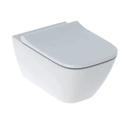 Geberit Smyle Square Rimfree Wandclosetset - Rimfree - Met Bidet - Wit - 1