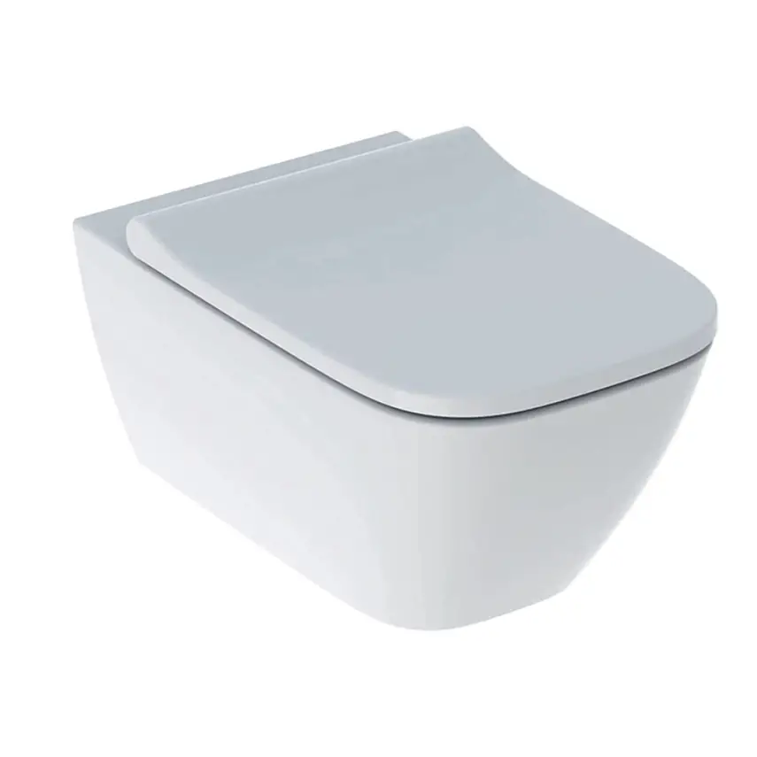 Geberit Smyle Square Rimfree Wandclosetset - Rimfree - Met Bidet - Wit - 1